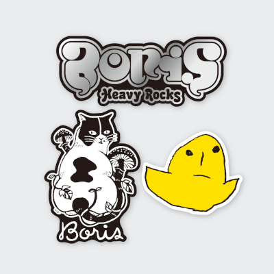 “Boris Heavy Rocks 2024” Die cut Sticker 3 Sheets Set