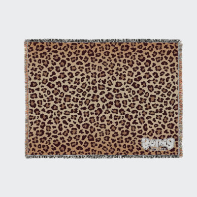 “HEAVY ROCKS” LEOPARD THROW BLANKET