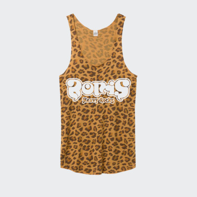 “HEAVY ROCKS” LEOPARD RACERBACK TANK TOP