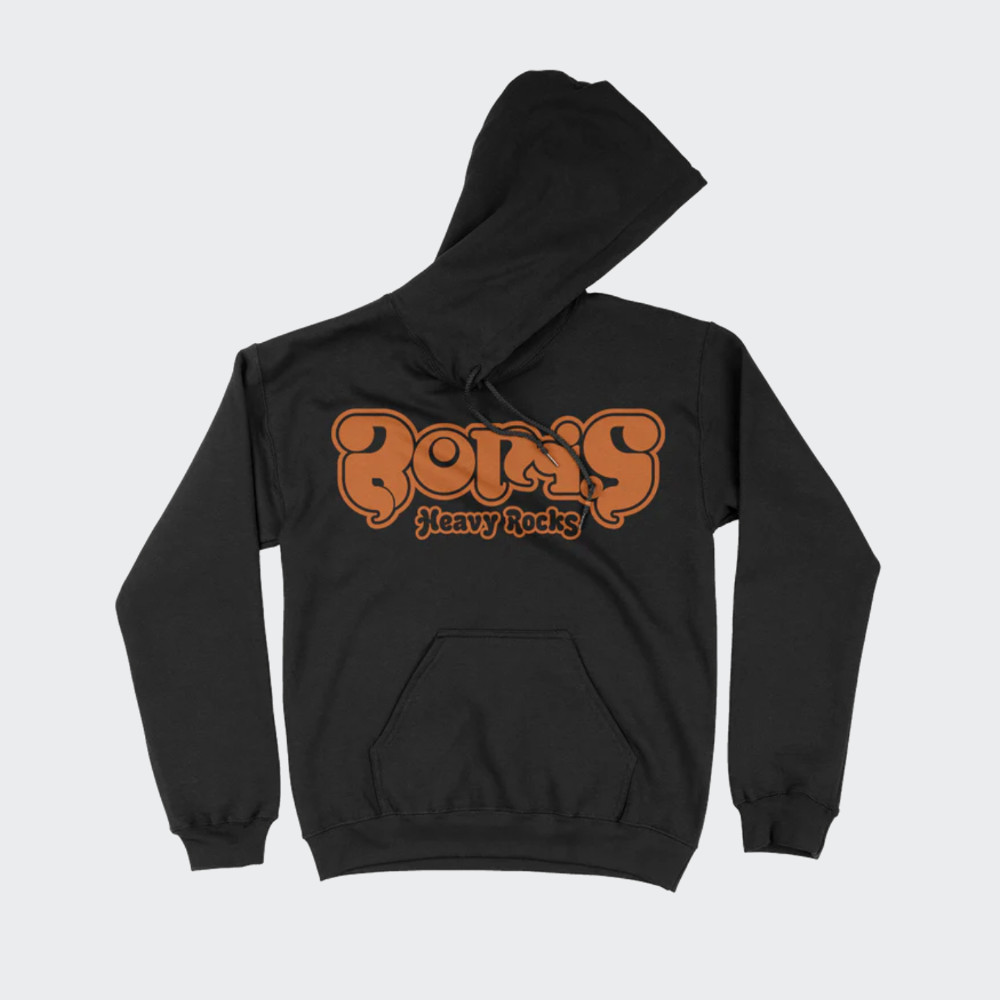 “HEAVY ROCKS” LOGO”  HOODED SWEATSHIRT