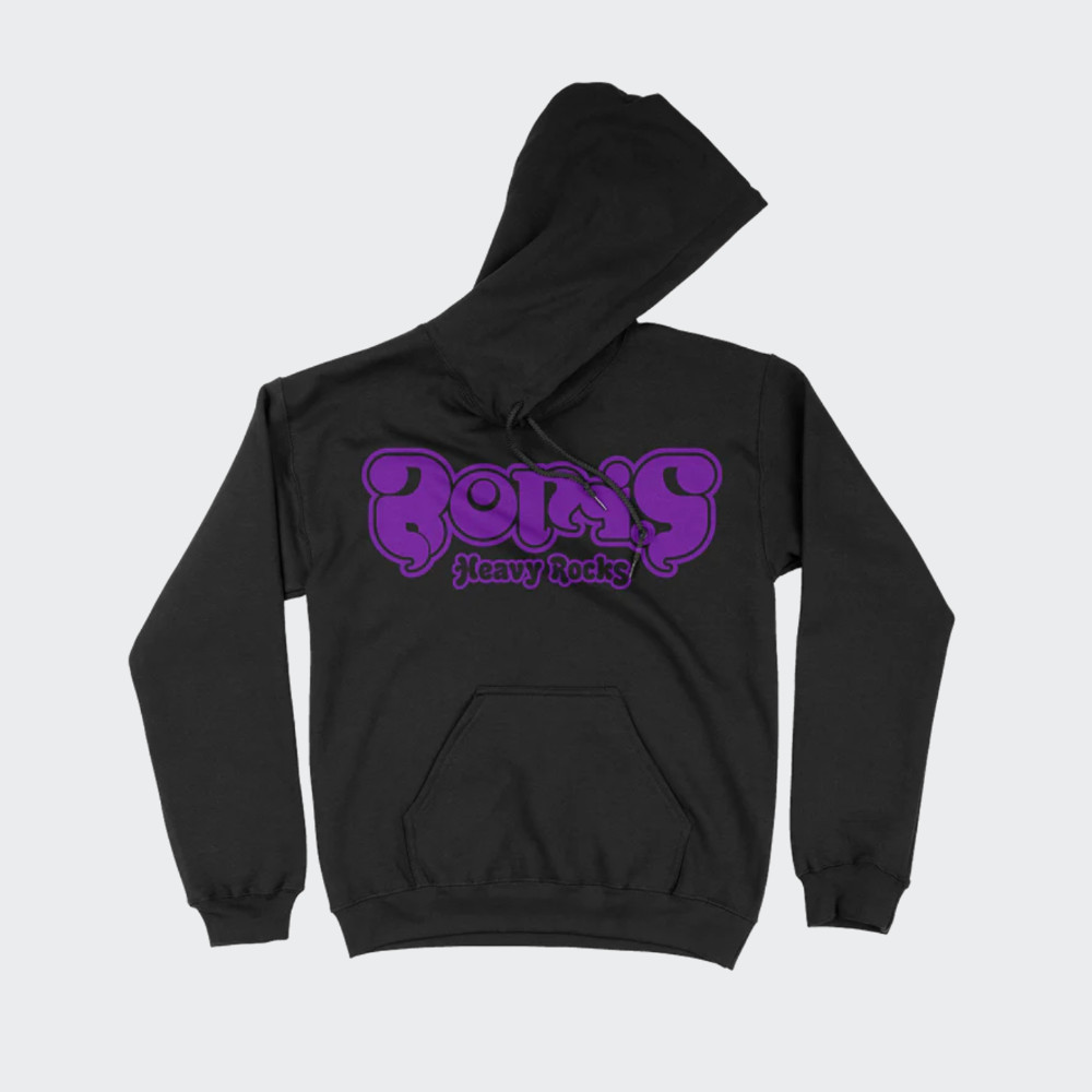 “HEAVY ROCKS” LOGO”  HOODED SWEATSHIRT